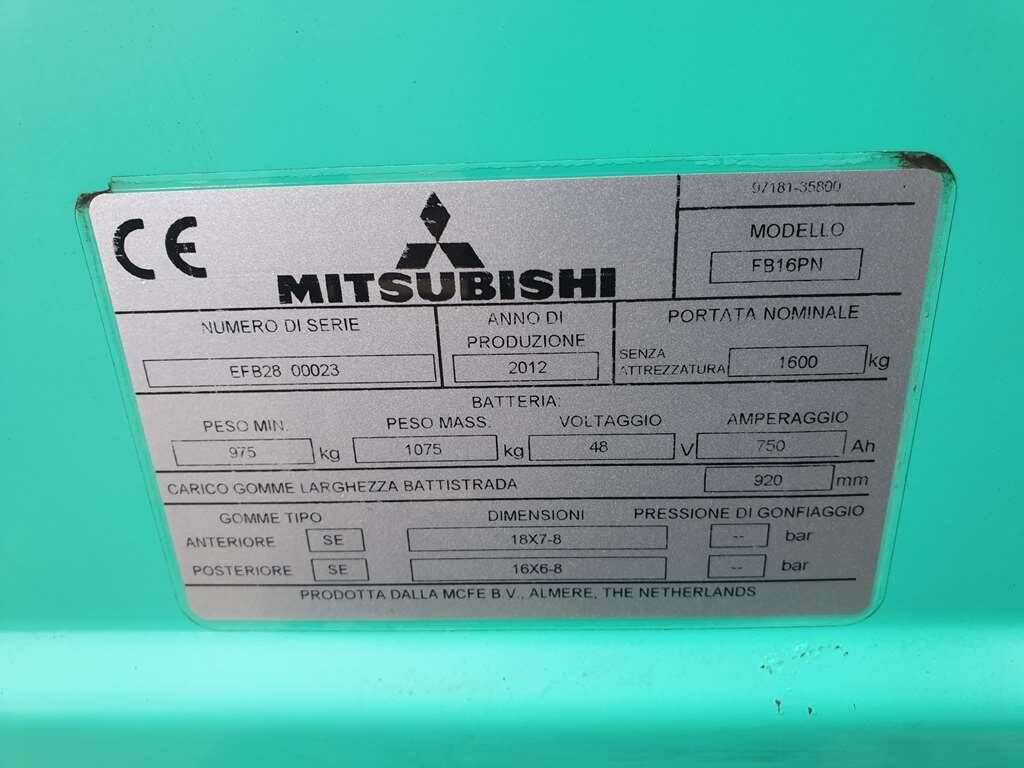 Carrello elevatore MITSUBISHI FB16PN - Photo 14