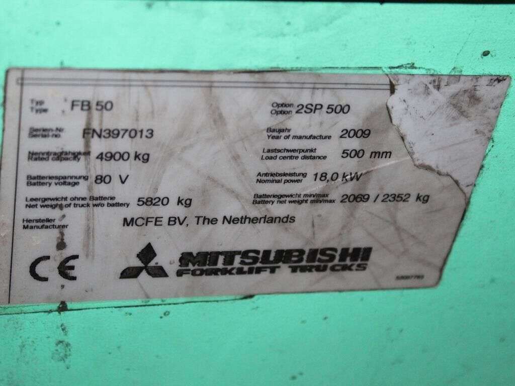 Carrello elevatore MITSUBISHI FB 50 2SP500 - Photo 6